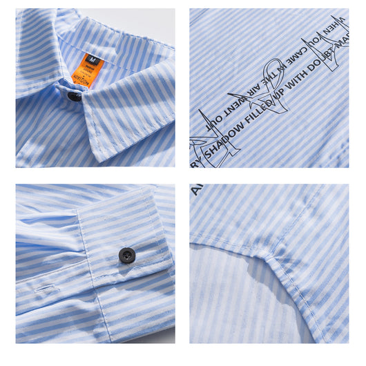 Camisa Suelta Estilo Boyfriend para Hombre - Casual Street - Image 4
