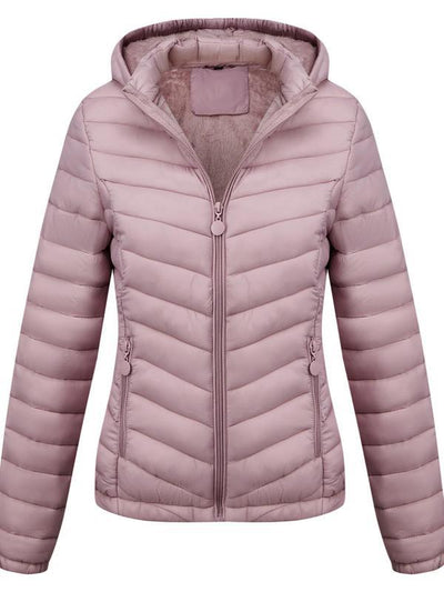 Abrigo de Invierno para Mujer con Capucha y Cierre de Cremallera - Image 9