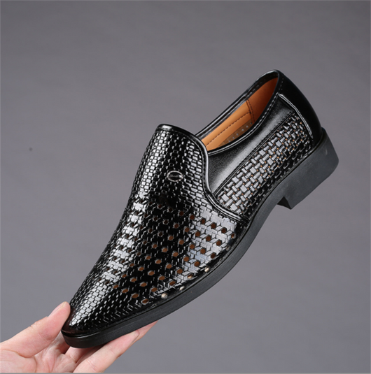 Zapatos de Cuero Ejecutivos Transpirables con Diseño Hueco Fresco para Hombre - Image 6