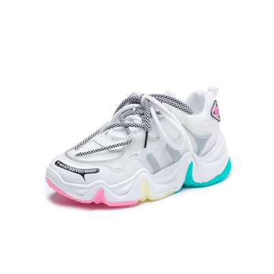 Tenis Plataforma Arcoíris - Estilo Casual Versátil - Image 9