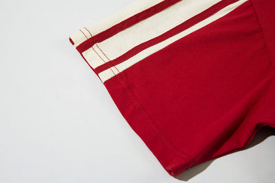 Playera Retro Alfabeto Bordado Cuello Redondo Estilo Escolar - Image 17