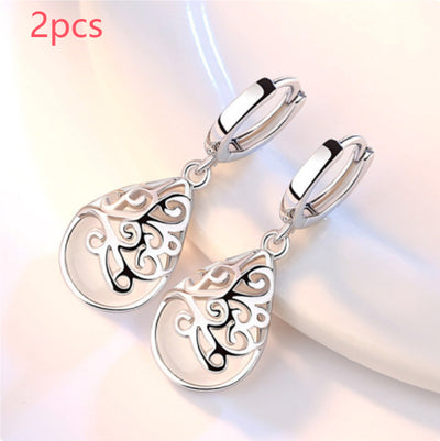 Aretes de Ópalo Lunar Plata 925 - Joyería Personalidad Mujer Estilo Trendy - Image 7