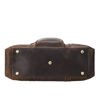 Bolso Viajero de Cuero Crazy Horse Vintage para Hombre - Gran Capacidad - Image 5