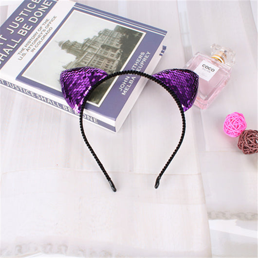 Diadema de Orejas de Gato Lentejuelas - Accesorios para el Cabello Infantiles - Image 29