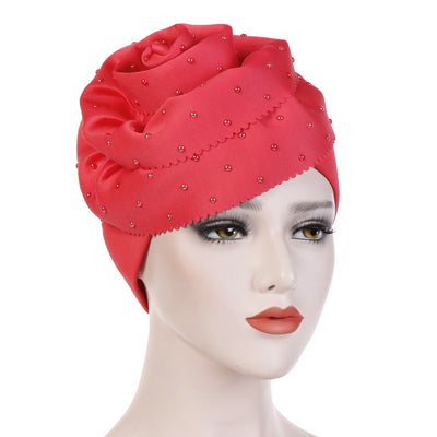 Gorro de Algodón Espacial con Punta de Cerámica Floral - Image 18