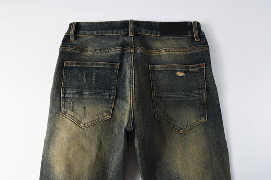 Pantalones Vaqueros Rotos Azul Oscuro para Hombre - Image 10