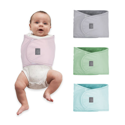 Faja de Envolvimiento para Bebé Recién Nacido con Protección Abdominal y Brazos Ajustables