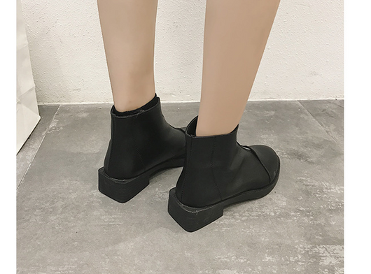 Botas Martin Blancas Mujer - Estilo Británico Coreano con Cierre Frontal - Image 5