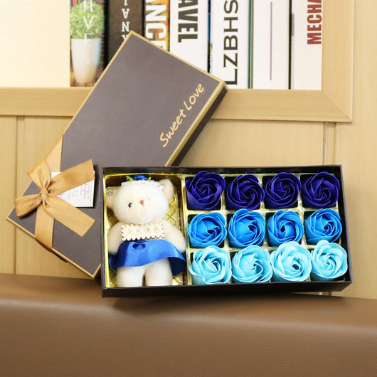 Jabón Floral de 18 Rosas con Degradado de Colores - Image 3