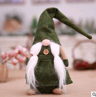 Muñeco Navideño Europeo sin Rostro - Decoración de Anciano Barbudo - Image 7