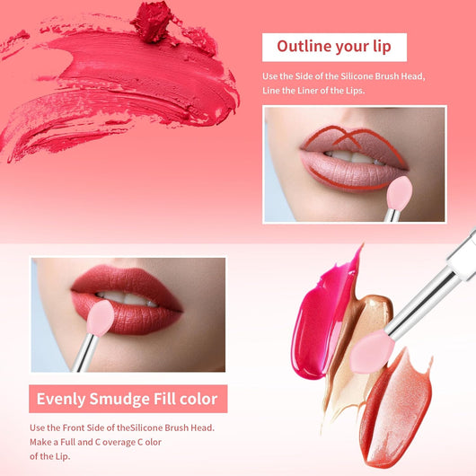Set de 8 Brochas de Silicona Reutilizables para Labios - Aplicadores para Labial, Gloss, Bálsamo y Mascarilla - Image 13