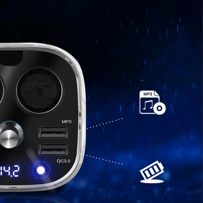 Cargador Rápido para Auto con Bluetooth y Función Encendedor - Image 6