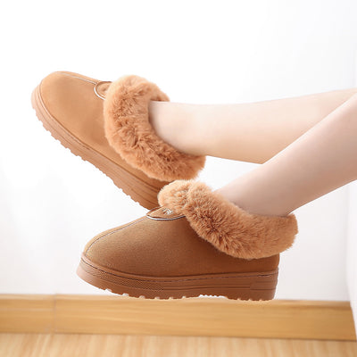 Pantuflas de Algodón con Tacón Grueso - Comodidad Térmica para el Hogar - Image 9