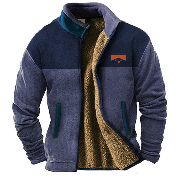 Chaqueta Fleece de Algodón para Hombre - Estilo Moderno y Confortable