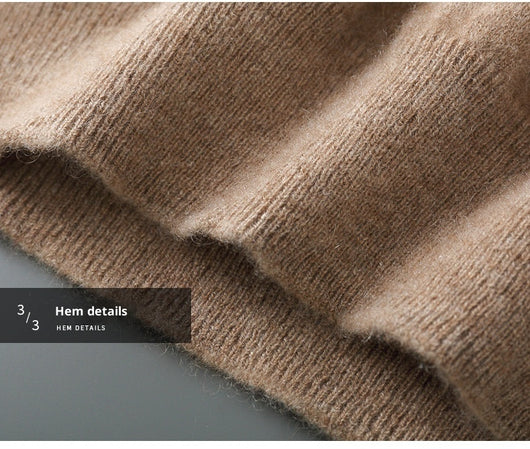 Suéter de Cuello Medio en Lana para Hombre - Pullover Ligero Otoño Invierno - Image 30