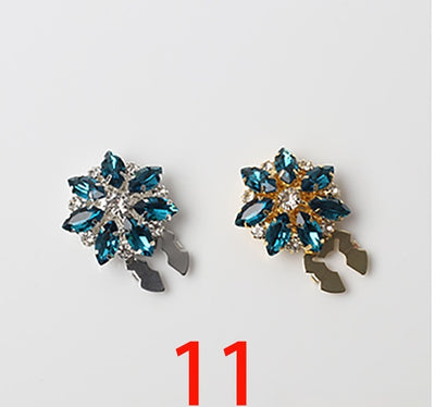 Broche Decorativo Ojo de Caballo con Cristales y Diamantes - Image 12