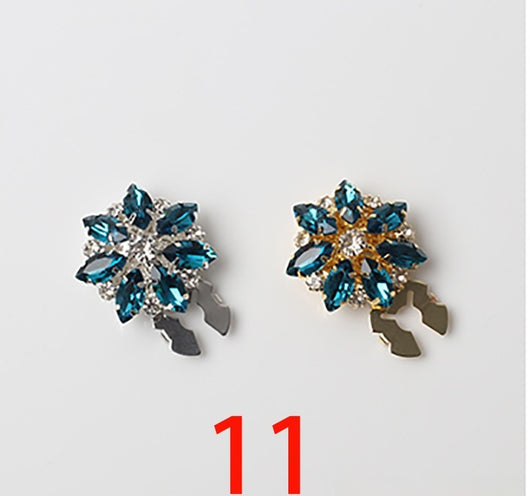 Broche Decorativo Ojo de Caballo con Cristales y Diamantes - Image 12