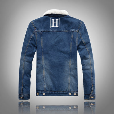 Chaqueta de Mezclilla Premium con Terciopelo de Cordero Ajustada - Image 9