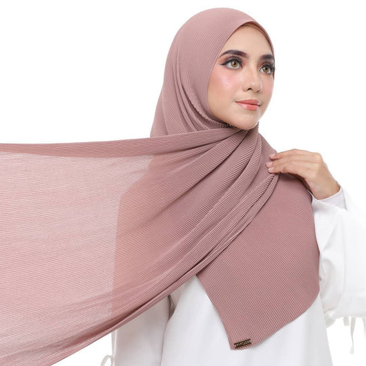 Pañuelo de Gasa de Perla Arrugada en Colores Sólidos - Estilo Nacional