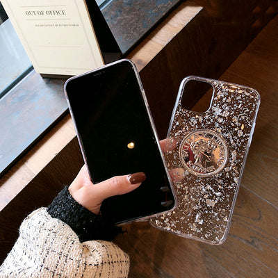 Funda para teléfono con lentejuelas doradas - Image 3