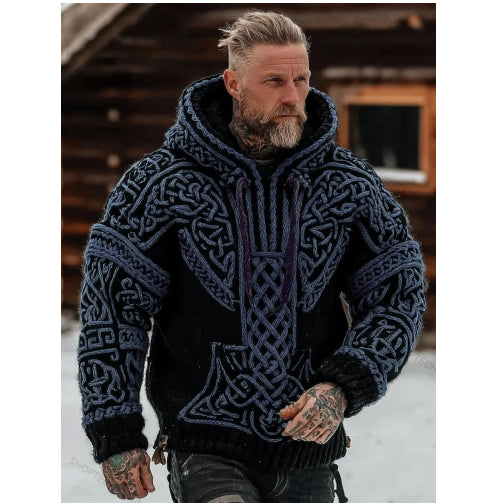 Sudadera Estampada con Capucha de Punto para Hombre - Image 18