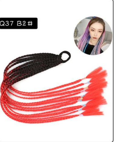 Peluca Trenza Degradado de Tres Hebras Color Twist - Image 28
