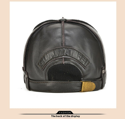 Gorro de Cuero para Hombre con Protección Auditiva - Invierno Acolchado - Image 17