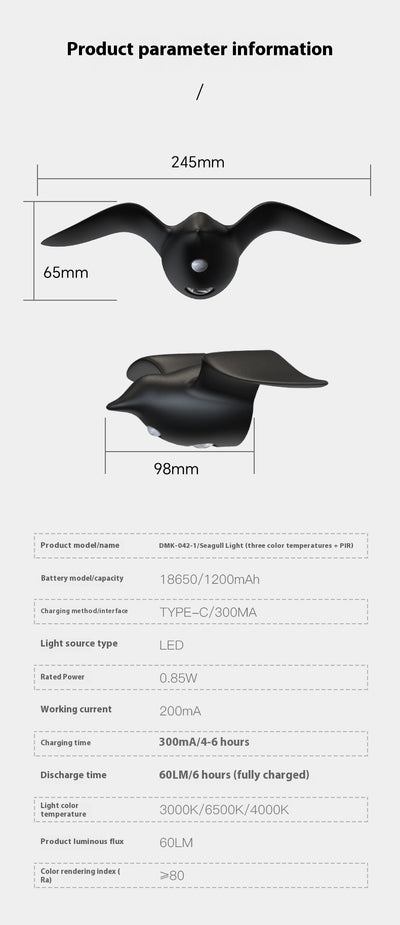 Lámpara LED con Sensor de Movimiento Recargable para Pasillos y Escaleras - Image 9