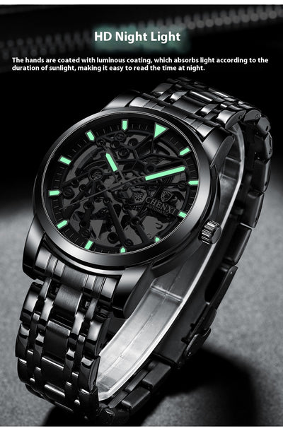 Reloj Mecánico Automático con Esfera Transparente Resistente al Agua - Image 16