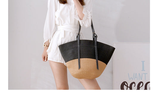 Bolso Tejido de Gran Capacidad con Diseño Artesanal en Paja - Image 14
