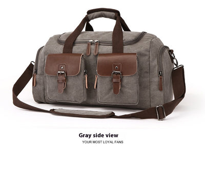 Bolsa de Viaje Estilo Europeo Americano en Lona Portátil - Image 11