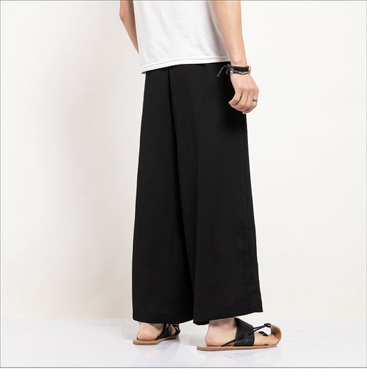 Pantalones Casuales Rectos Holgados Inspirados en Estilo Asiático - Image 19