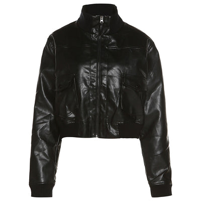 Chaqueta Street Style con Cuello Alzado y Mangas Largas - Image 25