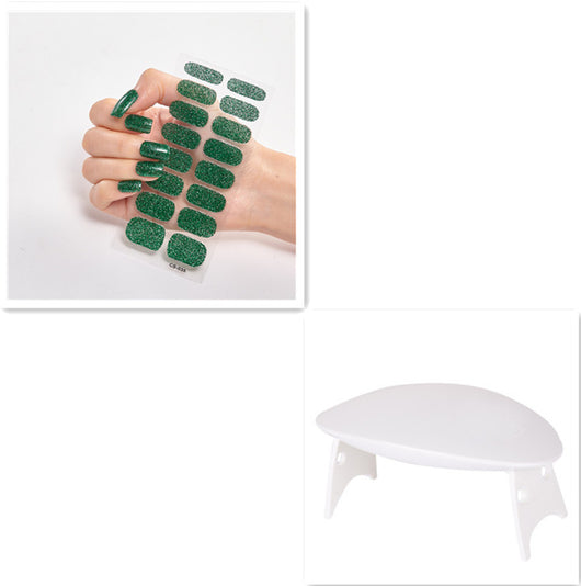 Stickers de Uñas Color Sólido con Lentejuelas Brillantes - Image 13