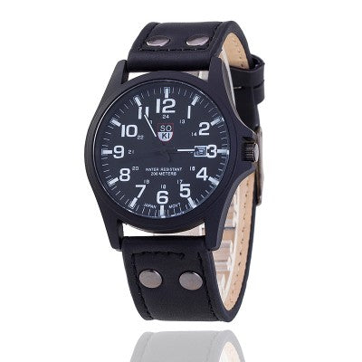 Reloj Militar Hombre con Calendario y Correa Resistente al Agua