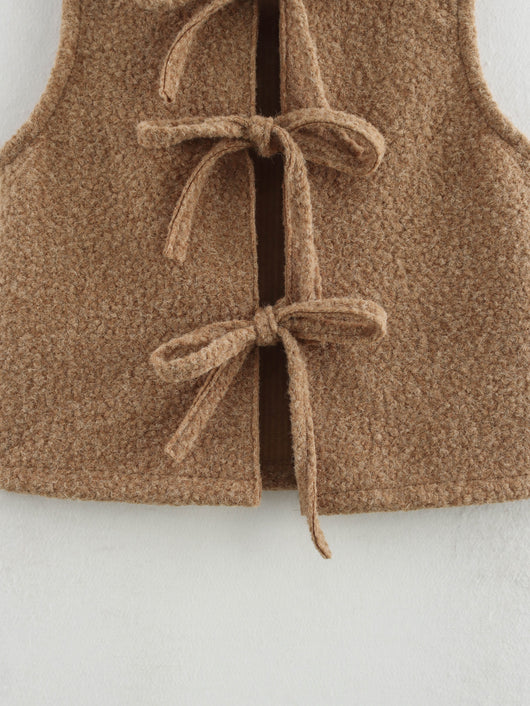 Chaleco de Lana con Moño Elegante - Colección Otoño Invierno - Image 12