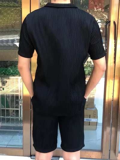 Conjunto Deportivo Hombre: Camiseta y Shorts con Patrón Onda Transpirable - Image 20