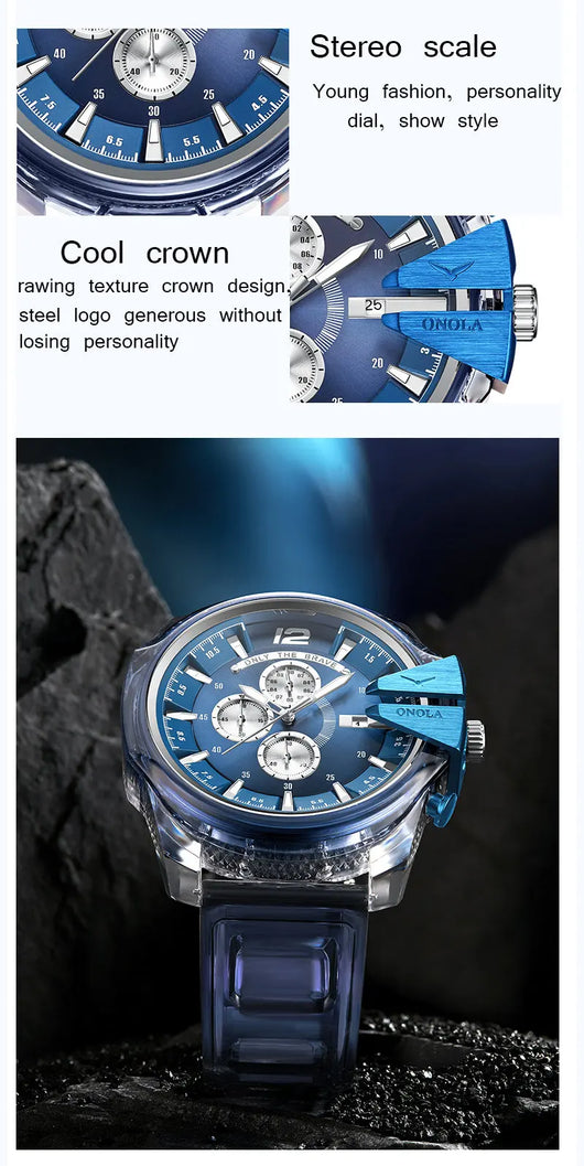 Reloj de Cuarzo Impermeable Unisex con Correa de Plástico - Image 10