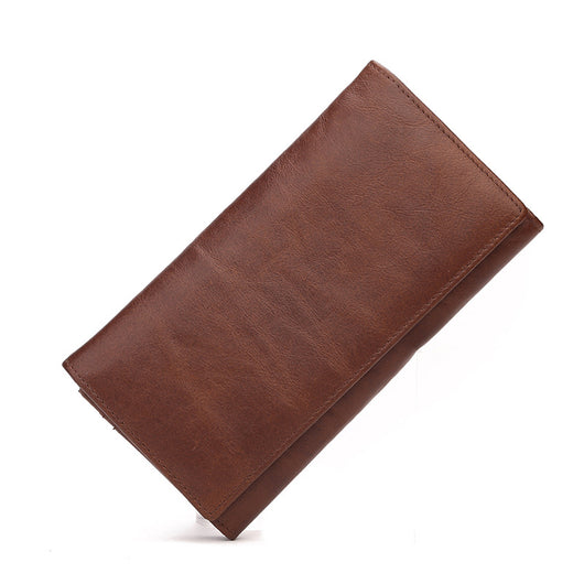 Billetera Larga de Cuero Genuino con Acabado Vintage Oil Wax - Image 4