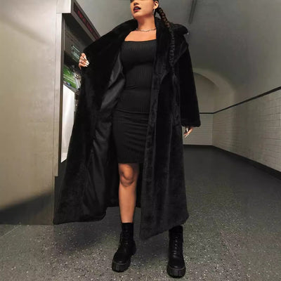 Abrigo Largo Elegante Estilo Europeo y Americano para Mujer - Image 3