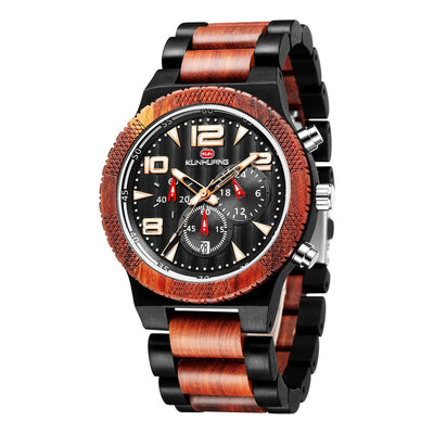 Reloj de Hombre Kunhuang con Esfera Grande, Movimiento Multifunción y Luz Nocturna - Image 3