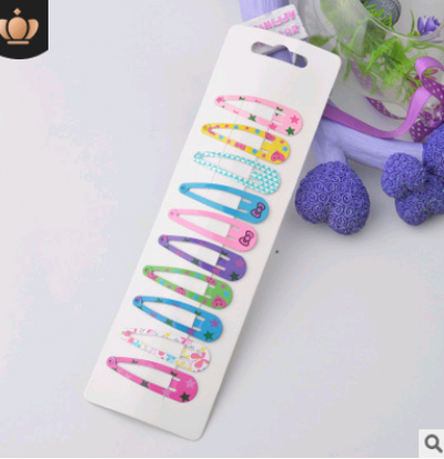 Clip para Cabello Infantil con Diseños Estrellas y Amor - 5 cm