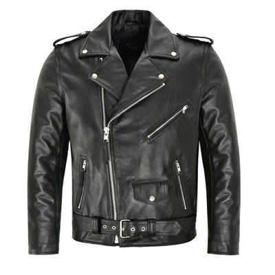 Chaqueta de Cuero para Motociclista - Estilo Clásico y Protección - Image 4