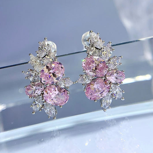Aretes Ovalados de Plata con Corte Flor de Hielo - Image 5