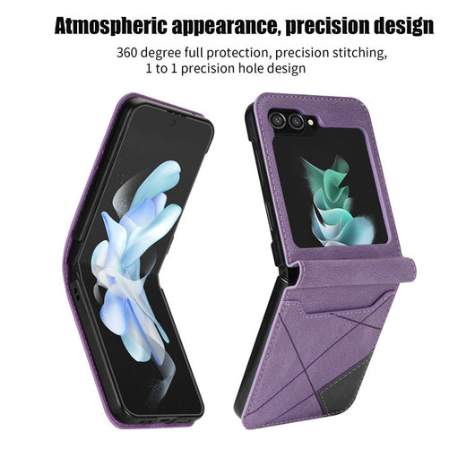 Funda Plegable Retro con Múltiples Compartimentos y Patrón Patchwork - Image 10