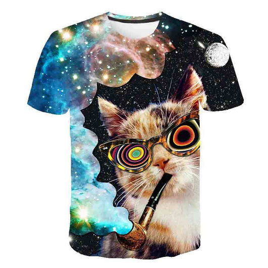 Playera de Verano para Niños Estampado Gatito Coreano - Image 15