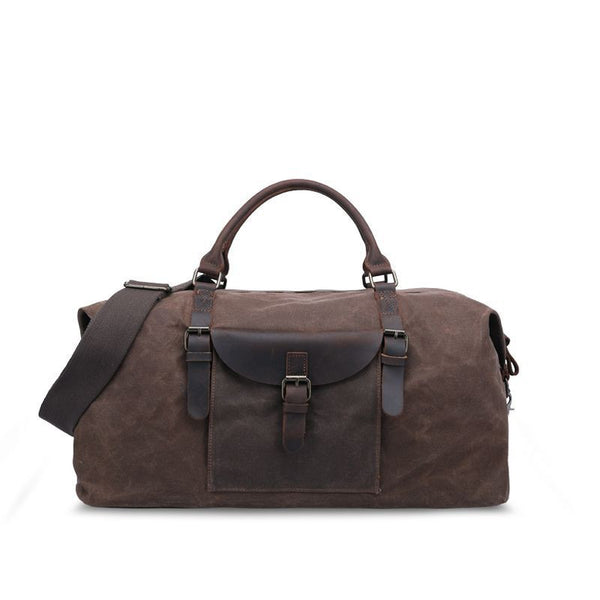 Bolsa de Viaje Plegable Impermeable de Piel de Caballo para Hombre - Image 5