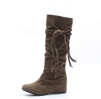 Botas Altas de Tacón para Mujer con Borlas - Talla Grande - Image 7