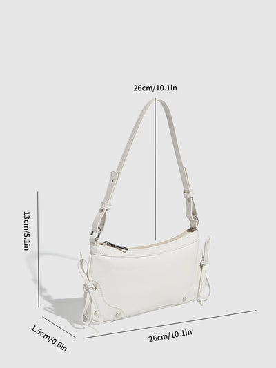 Bolso Bandolera Cuadrado Pequeño con Doble Moño - Diseño Minimalista Liso - Image 22