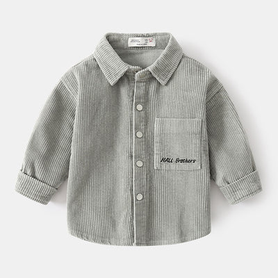 Camisa de Algodón de Manga Larga para Niños